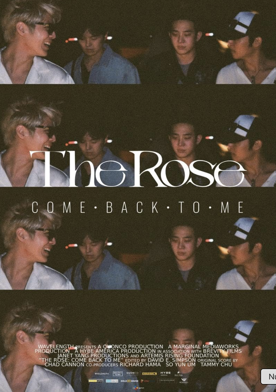 The Rose: Come Back to Me film poster
